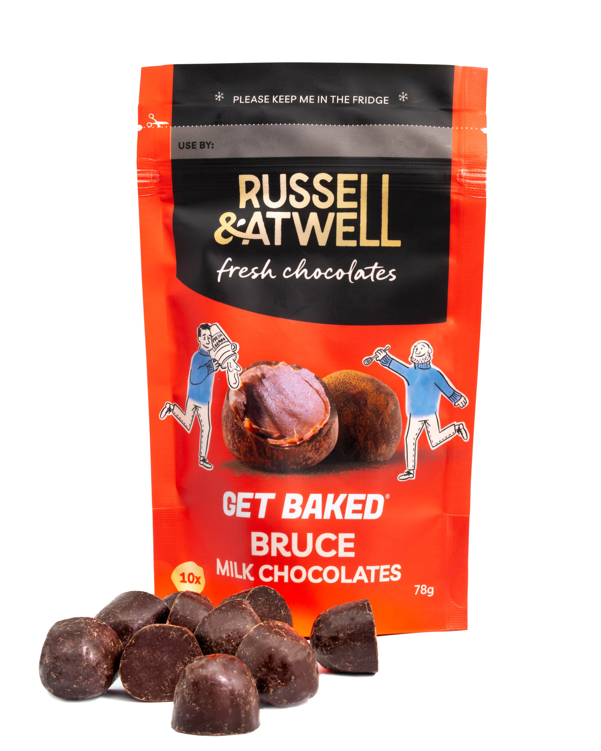 Russell & Atwell x GET BAKED® Bruce Milk Chocolates