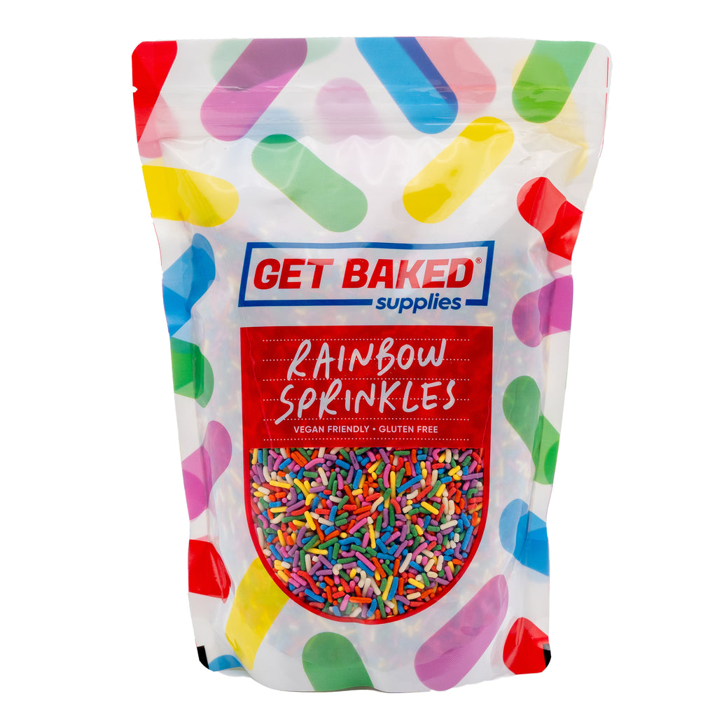 Rainbow Sprinkles: 1kg Pouch