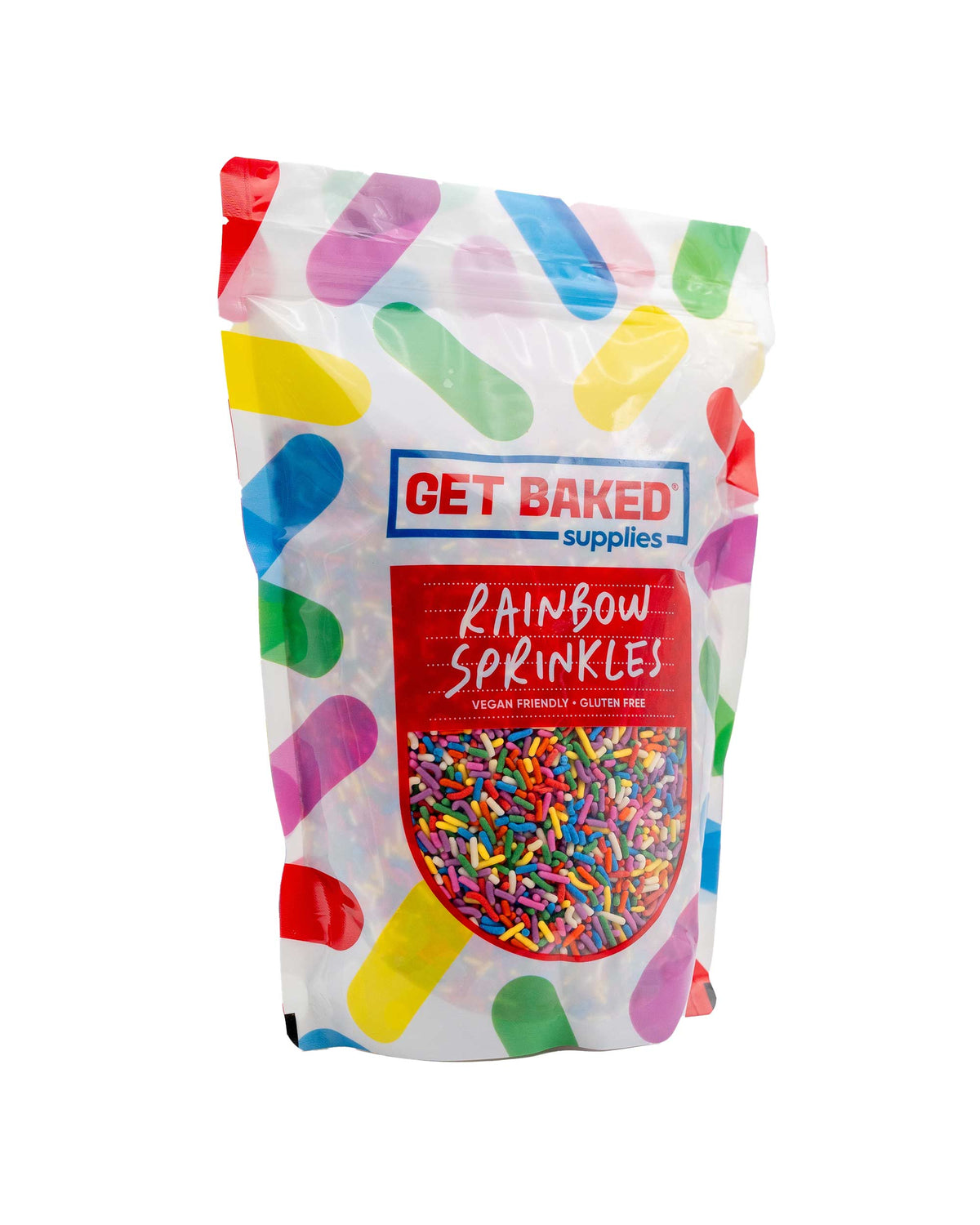 Rainbow Sprinkles: 1kg Pouch