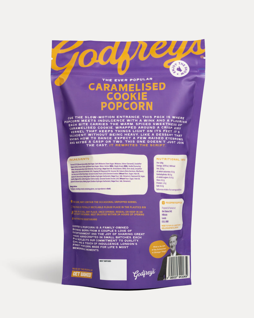 Godfrey's® Caramel Cookie Popcorn - August Pre-Order
