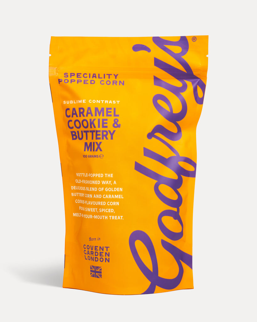 Godfrey's® Caramel Cookie & Buttery Popcorn Mix - August Pre-Order