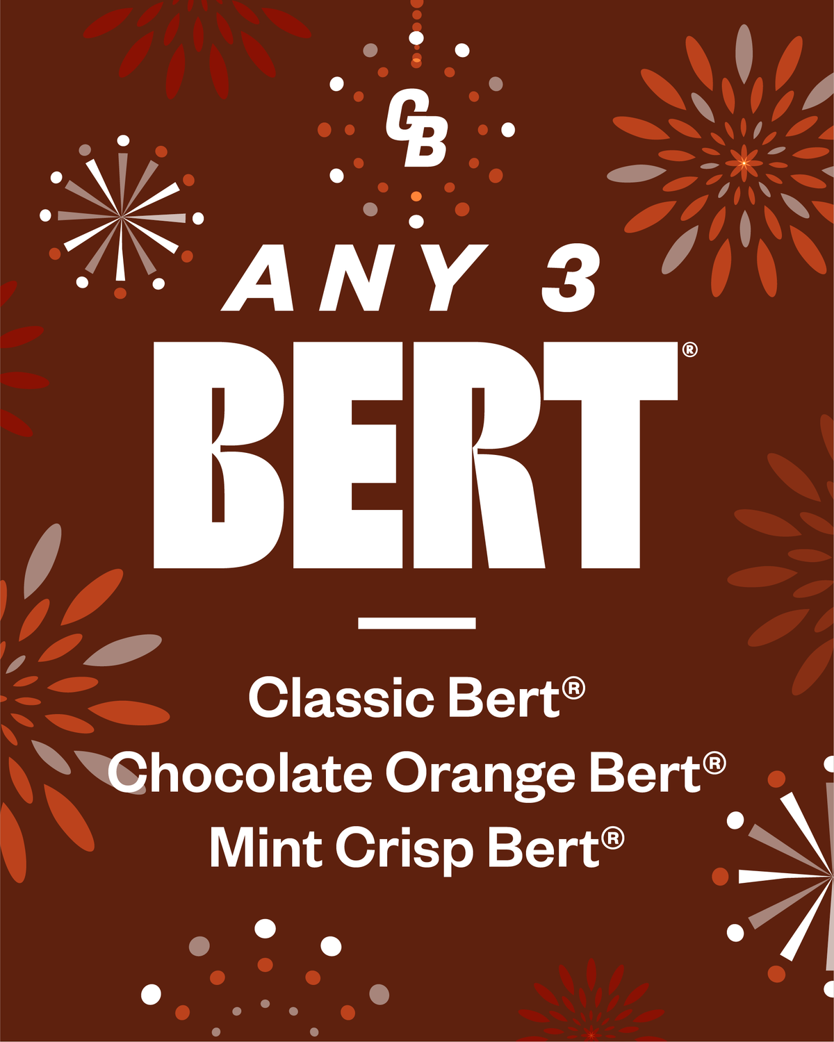 Any 3 Berts - New Years Delivery