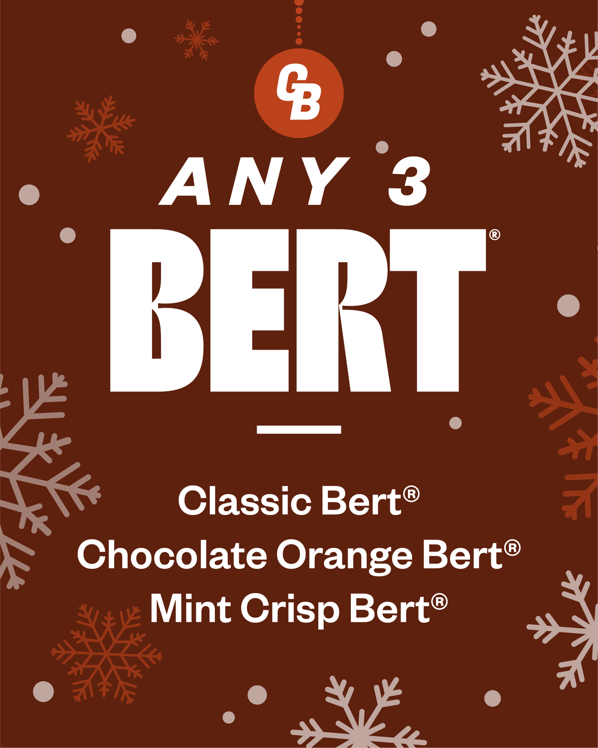 Any 3 Berts - Christmas Delivery